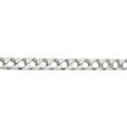 thumbnail image 2 of Sterling Silver 8.6mm Flat Open Curb Chain (26 X 8.6) Made In Italy qfoc300-26, 2 of 5