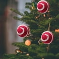 thumbnail image 6 of 3cm Wool Felted Balls | Christmas Tree Ornaments & Garland Decorations | DIY Craft Material for Holiday Decor | Set of 3 in Red, Green, White, 6 of 6