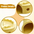 thumbnail image 6 of CarpNettore Cat Tunnel Collapsible Lightweight Interactive Hideaway for Sleeping Playing Yellow, 6 of 9