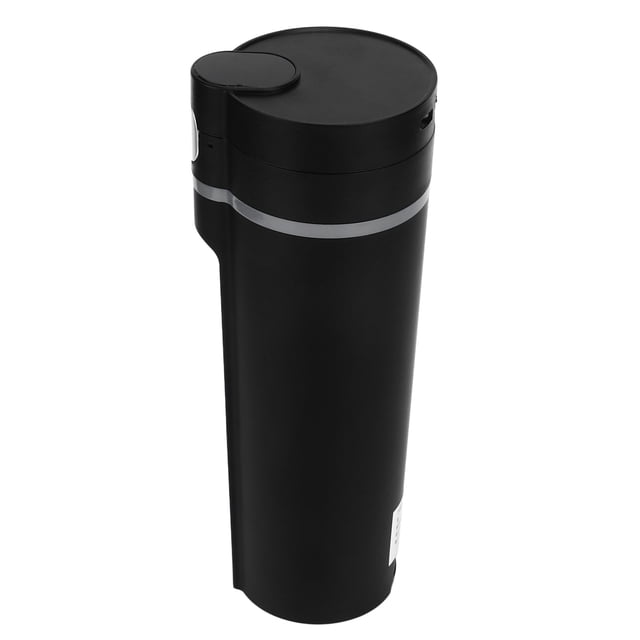 Car Heated Travel Mug, 12-24V Electric Heated Travel Mug Low Noise ABS Stainless Steel For Office For Travelling For Camping