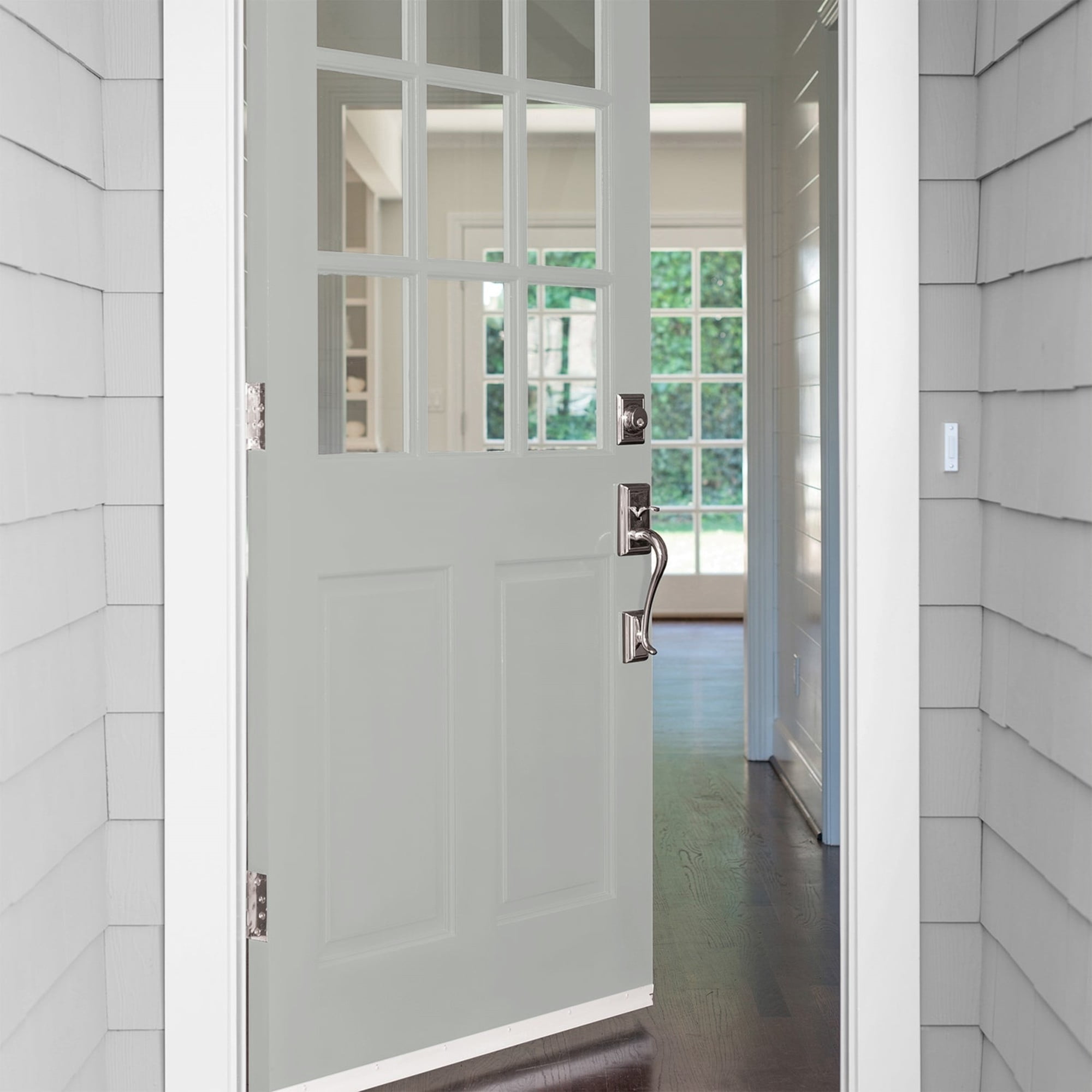 Glidden HEP Grab-N-Go Gray Stone / Grey, Satin Exterior Paint with Primer, 1 Gallon