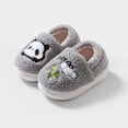thumbnail image 2 of JAJAHO Child Toddler Slippers Fuzzy Lining Slip On Closed Back House Shoes Cute Cartoon Embroidery Design For Kids Winter Warm Comfort Slippers, 2 of 4