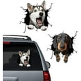 thumbnail image 1 of Dog Window Sticker Car Sticker Dog Decal Realistic Pet Sticker Funny Animal 3D Husky Toilet Map Wall 2, 1 of 5