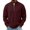 Wine, variant on Bosfbaoi Men's Quarter Zip Ribbed Sweatshirts Stand Collar Kangaroo Pocket Long Sleeve Casual Pullover Tops