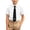 White, variant on Boys Girls Short Sleeve Dress Shirt with Tie, Preppy School Uniform Collared Tops, Summer Formal & Casual Wear 9T