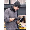 thumbnail image 3 of Conjunto de bufanda y guantes de gorro de invierno, conjunto de bufanda de gorro de punto de invierno, guantes de pantalla táctil para hombres y mujeres Xemadio CJWUS-2981, 3 of 7