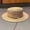 MZ2703 Khakis, variant on Women’s Classic Boater Straw Hat with Black Band & Gold Bee, Beach Sun Hat-MZ2952 beige