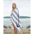 thumbnail image 2 of Blue White Striped Beach Towels Oversized Super Absorbent,Navy Blue Beach Nautical Anchor Ocean Coastal Lightweight Bath Towel Quick Dry Sets For Bathroom/Pool/Rv Camping/Beach Play/Gym Room 30"x60", 2 of 8