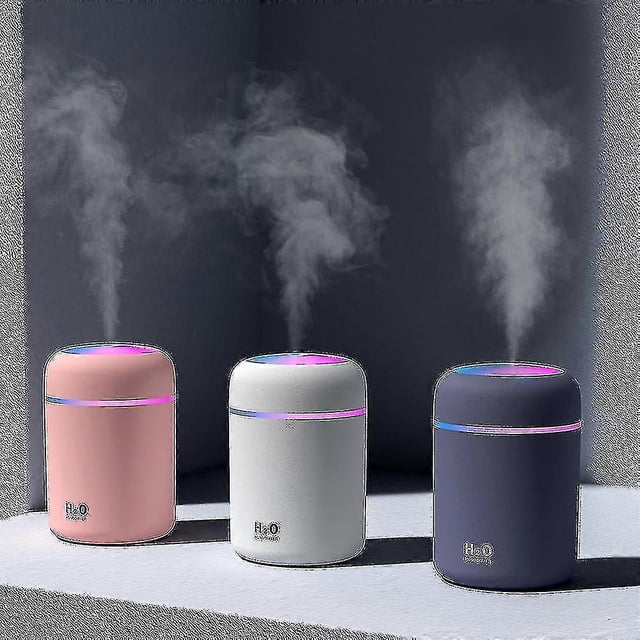 Humidificador difusor de aire eléctrico de 300 ml con aceite aromático y luz LED nocturna para relajarse en casa s202412241339