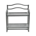 thumbnail image 7 of 2-Tier Metal Wall Mount Bathroom Shelf, Silver Towel Bar and Storage Rack for Laundry Room, 7 of 7