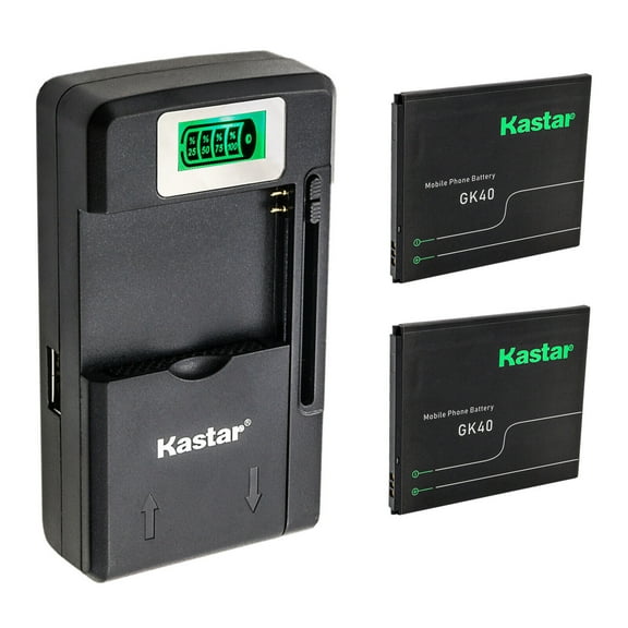 Kastar 2-Pack BL-4C Battery and Smart LCD Charger Replacement for Nokia BL-4C 1006 1202 1203 1265 1325 1508 1508I 1661 1662 2220 slide 2228 2605 2650 2651 2652 2690 2865 3108 3500 classic 5100 6066