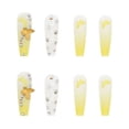 thumbnail image 4 of Fofosbeauty 24pcs Press on False Nails Coffin Fake Nails White French Lady, 4 of 8
