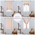 thumbnail image 2 of Achim Home Furnishing: Buffalo Taupe Plaid Modern Window Curtain Panel : 42" x 63" Tie Up Shade, 2 of 6