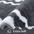 thumbnail image 2 of Findosom 4-Piece Bathroom Rugs Set,Non Slip Absorbent Bath Mat,Machine Washable Microfiber Quick Dry Bath Rug for Bathroom Bedroom Kitchen Shower Tub,Gray, 2 of 7