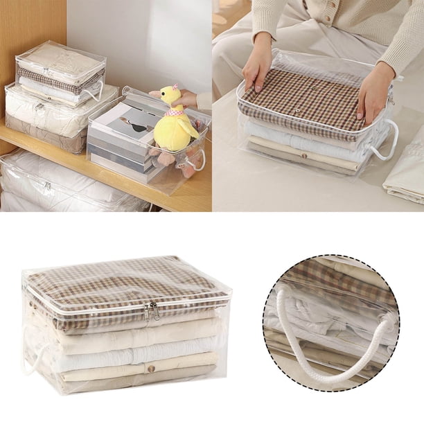 Contenedores de almacenamiento delgados debajo de la cama Contenedores de almacenamiento grandes Contenedores de almacenamiento de perfil bajo debajo de la cama Juego de almacenamiento de bolsas de