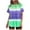 Green, variant on Nrmvnmi Women's Striped Two-Piece Outfits Summer Casual Gradient Print Crewneck Short Sleeve Oversized T Shirt Biker Shorts Sets Lounge Workout Tracksuits Blue MMothers Day Gifts