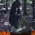 thumbnail image 4 of Esqueleto de Halloween Uanit con articulaciones articuladas, huesos realistas de tamaño real, accesorios para casas embrujadas, decoraciones espeluznantes para fiestas de Halloween, accesorios para, 4 of 6