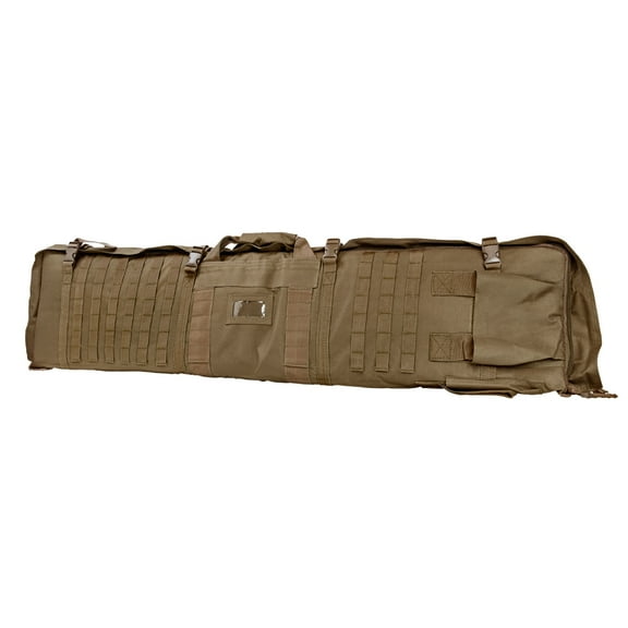 NcSTAR VISM Soft Padded Gun Case Rifle Carry Bag & 5.5 x 3 Ft. Shooting Mat, Tan