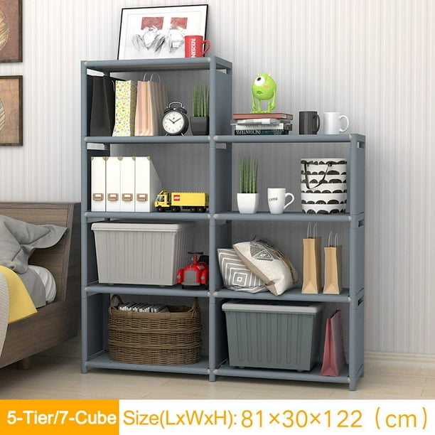4/7 Grids Cabinet Bookself Organizer Shelf For Bedroom Kitchen Living Room Storage 15.7x11.8x48 In / 31.9x11.8x48 In - Walmart.com - Walmart.com