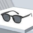 thumbnail image 2 of Retro Sunglasses Korean Fashion Simple Lightweight Eyewear with Resin Lens and PC Frame Street Shot Look Frame Width, 2 of 4