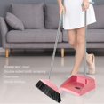 thumbnail image 2 of Upright Broom and Dustpan Set with Long Handle \u2013 Adjustable Standing Broom & Dustpan with Comb Teeth for Home, Kitchen, Office, Indoor & Outdoor Cleaning (Pink), 2 of 8
