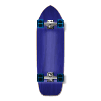 Yocaher Old School Blank Longboard Complete - Stained Blue