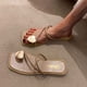 thumbnail image 2 of Amzcrzy Zapatos de mujer,Zapatos de mujer,Zapatillas de mujer, Sandalias romanas planas con hebilla de metal y punta de clip para mujer, zapatos de verano, informales, a la moda Sandalias Mujer Zapat, 2 of 4