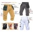 thumbnail image 4 of Skylinewears Men’s Holster Utility Cordura Reinforced Cargo Pockets 13.5” Inseam Durable Cotton Work Shorts Grey 32, 4 of 4