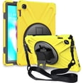 thumbnail image 2 of KOMI Shield Series Samsung Tab 10.1 Case SM-T510/T515 Samsung Galaxy Tab A 10.1 Case 2019 Shockproof Rugged Cover 360 Kickstand, Hand Strap & Shoulder Strap for Galaxy Tab A 10.1 Inch - Yellow, 2 of 9