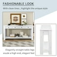 thumbnail image 4 of EUROCO Storage Solid Wood Console Table, Antique White, 4 of 8
