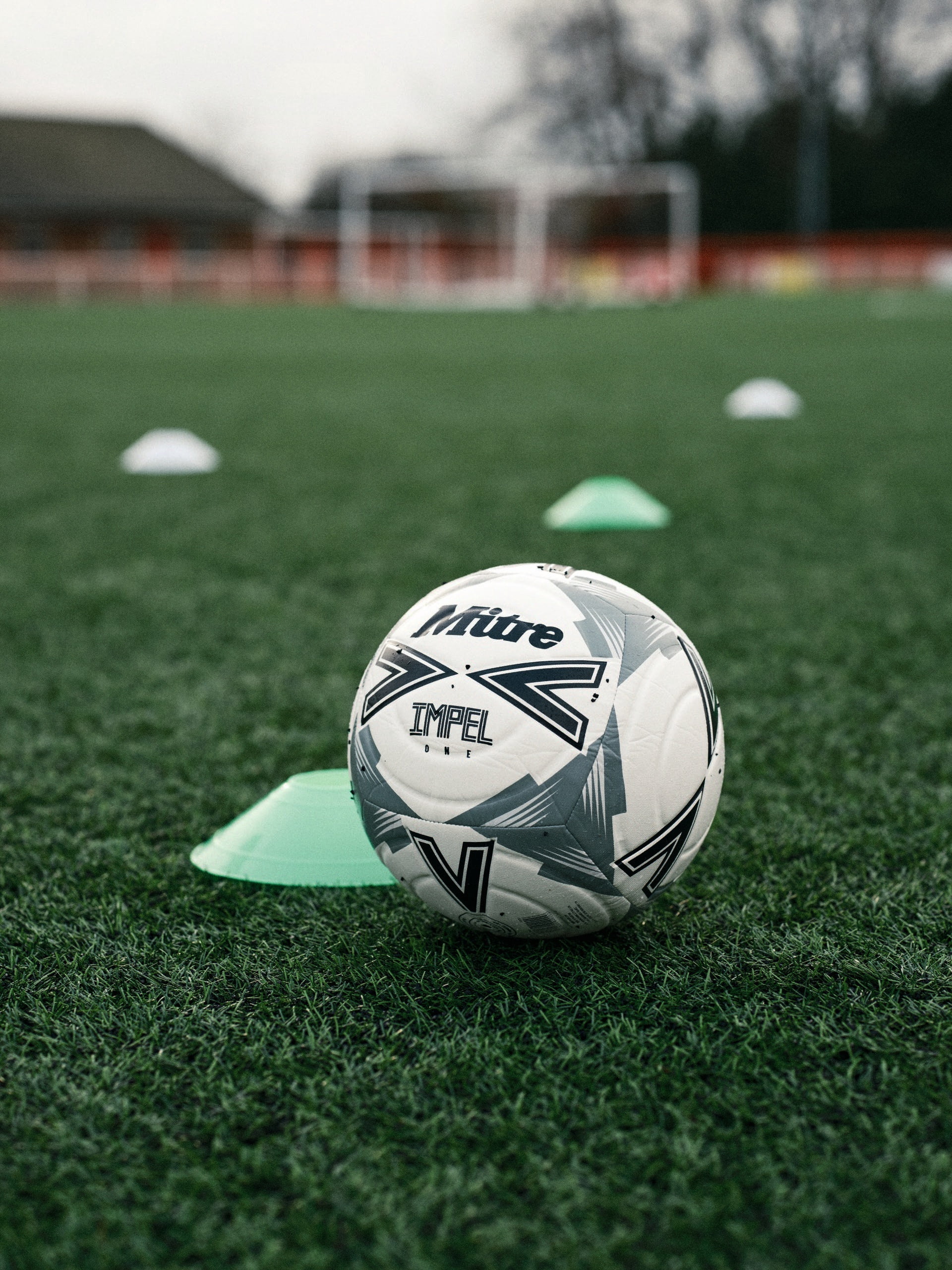 Mitre Impel One Training Soccer Ball – Durable 6-Panel Construction – Soft-Touch Foam & Hyperflow Grooves – for Grass or AstroTurf – Sizes 3,4,5