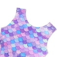 thumbnail image 3 of Leotards for Girls Gymnastics Toddler Dance Biketards Mermaid Unicorn Athletic Dance Wear Shiny Mermaid Purple, 3 of 7