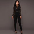 thumbnail image 1 of Femmes Clubwear Été Combinaison Bodycon Partie Romper Pantalon Pantalon Long, 1 of 4
