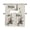 Beige, variant on Paris Eiffel Tower Swag Valances for Windows, Rustic Rose Floral Sculpture Butterfly Swag Curtains for Kitchen, Living Room, Small Window Treatments Drapes Curtains for Cafe, Bathroom,, 56"x36"