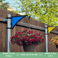 thumbnail image 6 of 2 PCS Hangs EZ Fence Post Hangers with Blue Solid Inserts(Plant Hanger, Garden Hook) Fits 2 3/8" Diameter Posts, 6 of 9