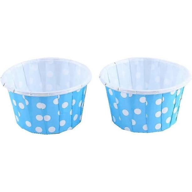 Pack of 100 Paper Baking Tins, Mini Cakes, DE Cupcakes Cupcake Outline Guides Muffin Cups Bags, Paper Cupcake Tins Color