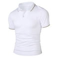 thumbnail image 5 of Afdoent Golf Polo Shirts For Men Summer Fashion Business Casual Polo Shirt Lapel Short Sleeve Top Classic Sport Shirts, 5 of 9