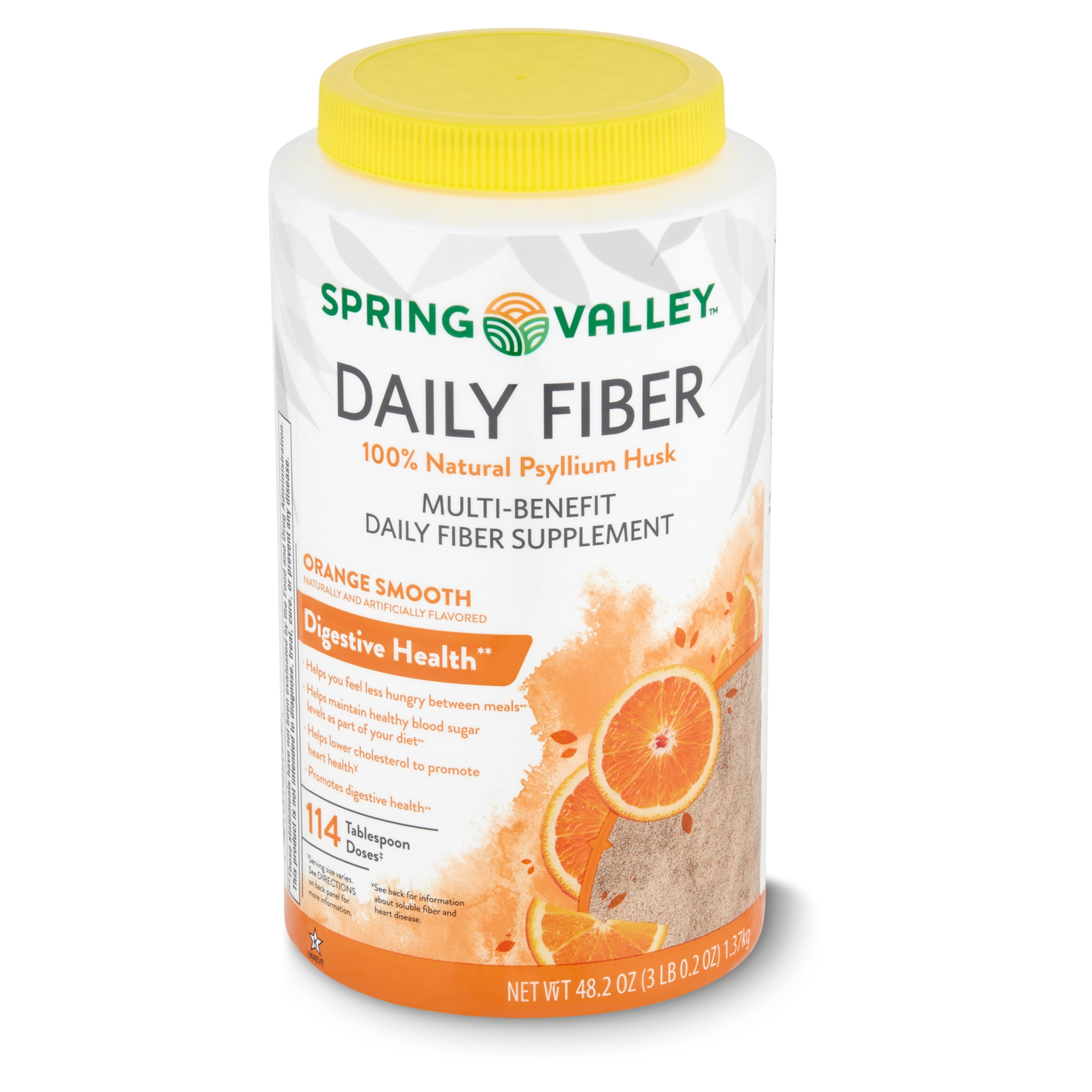 Spring Valley Daily Fiber Orange Smooth Multi Benefit Supplement 48 2 Oz Walmart Com