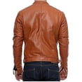 thumbnail image 2 of New Men's Genuine Lambskin Leather Jacket Motorcycle Biker Jacket A345, 2 of 3