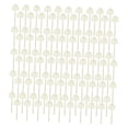 thumbnail image 1 of 100 s desechables de plástico s para fiestas, bodas, pasteles, s Blanco Sunnimix Cucharas desechables, 1 of 8