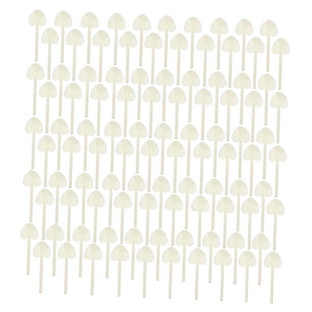 100 s desechables de plástico s para fiestas, bodas, pasteles, s Blanco Sunnimix Cucharas desechables