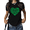 Black-2, variant on Black Print Tshirt Graphic Tees Shirts St Patrick’s Day Heart Shaped Watercolor Clover Pattern Festive Casual Daily Stylish Soft Lightweight Relaxed Fit Tops S-5XL