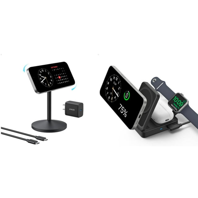 Estación de carga Anker MagGo 3 en 1, 15 W, inalámbrica, plegable