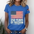 thumbnail image 4 of Only Moment Independence Day Shirts Crew Neck Short Sleeve Patriotic Graphic Tee 4th of July Independence Day Shirt Casual Short Sleeve Tops Blue,L, 4 of 6