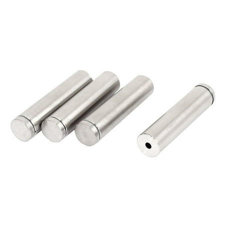 

Unique Bargains 19mm x 80mm Hardware Stainless Steel Advertising Nails Glass Standoff 4 Pcs