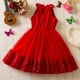 thumbnail image 5 of Vestido de Verano de Manga Corta Cuello Redondo de Encaje Bordado Malla Princesa Falda de Arco de las Niñas para Diario, Viajes, Fiestas Y Cumpleaños, 5 of 9