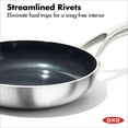 thumbnail image 6 of OXO Mira Tri-Ply Stainless Steel Nonstick, 10" Frying Pan Skillet, 6 of 7