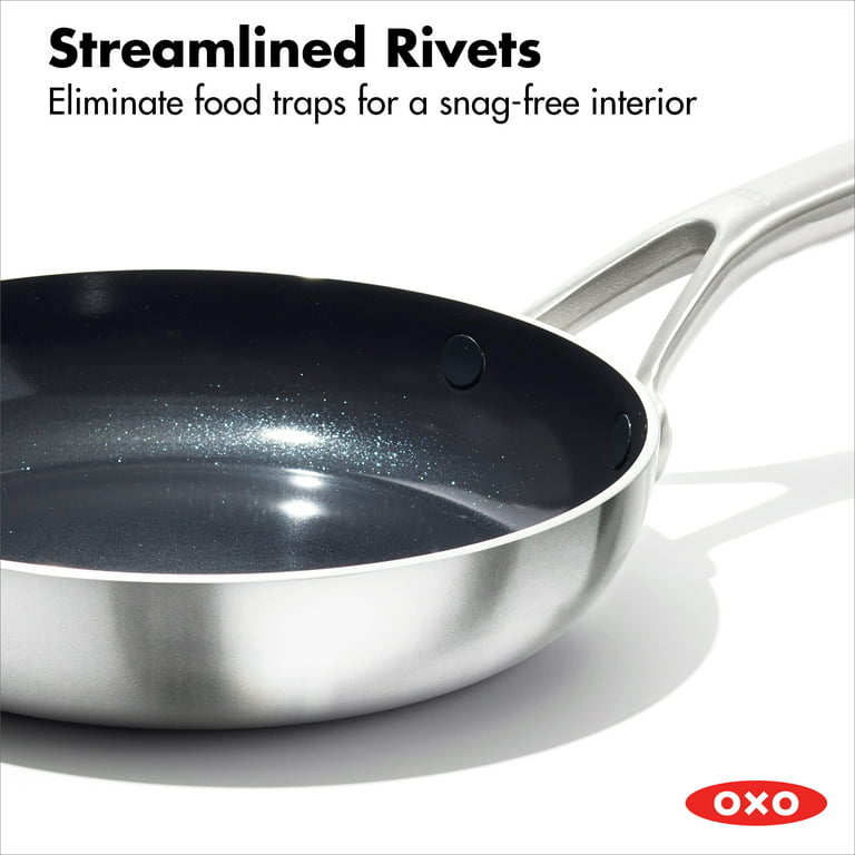OXO Mira 3-Ply Stainless Steel Non-Stick Frying Pan, 10