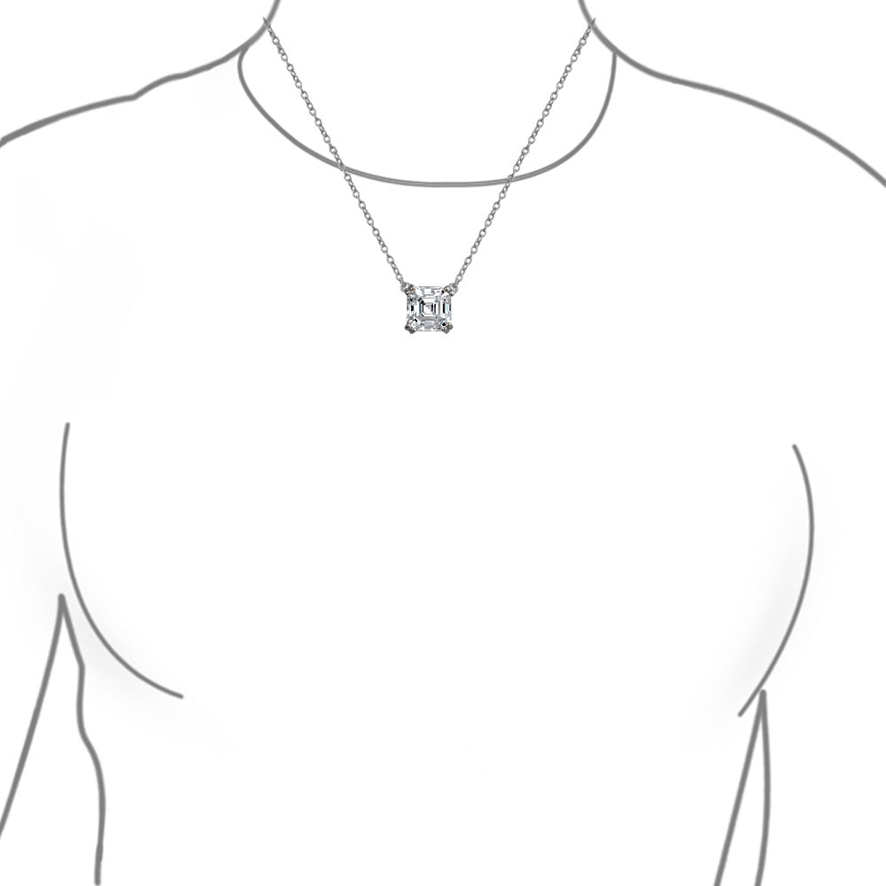 Collier Ras Du Cou En Argent Sterling Plaqué Or Jaune Avec Zircon Cubique - Longueur 13 Pouces, Neuf