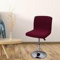 thumbnail image 4 of Bar Chairs cover Removable Washable Stool Protectors Short Back cover dirty for Dinning Room Hotel Office Red, 4 of 9